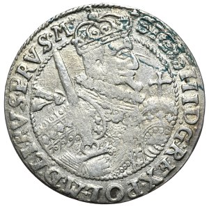 Zygmunt III Waza, ort 1623, PRVS.M+, Bydgoszcz, gwiazdki u podstawy korony