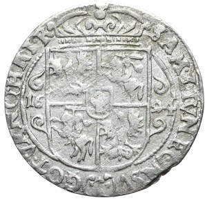 Sigismund III Vasa, ort 1624, Bydgoszcz, PRVM+, open Sas coat of arms