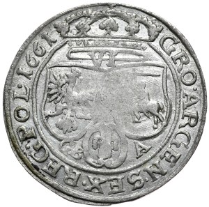 John II Casimir, sixpence 1661 GBA, Lviv