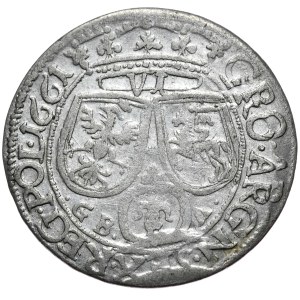 Jan II Kazimierz, Szóstak, 1661 GBA, Lwów
