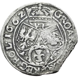 John II Casimir, sixpence 1662 AcpT, Lviv