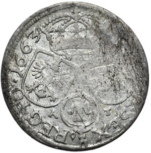 John II Casimir, Sixpence 1663 AT, Cracow - without borders