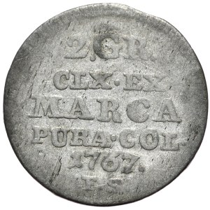 Stanisław August Poniatowski, dwugrosz (półzłotek) 1767 FS, Warszawa