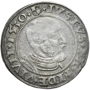 Ducal Prussia, Albrecht Hohenzollern, Grosz 1530, Königsberg, early, rarer vintage