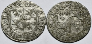 Inflants, Charles XI, Set of 2 half-tracks 1669, Riga