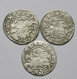 Set of 3 Lithuanian half-pennies of Alexander