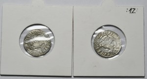 Sigismund I the Old, set of 2 half-pennies 1511-1512, Vilnius