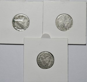 Set of 3 pieces of Sigismund III's Cracow trojaks