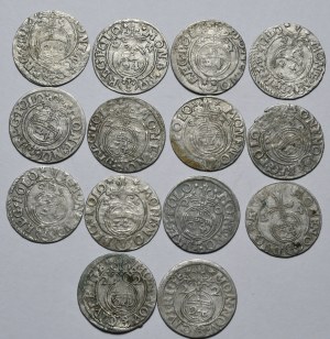 Set of 14 half-tracks of Sigismund III Vasa and Gustavus Adolphus