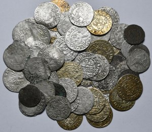 Set of 65 pieces of Polish and Polish-related coins from the 15th to the 17th century.