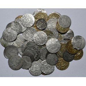 Zestaw 65 szt. monet polskich i z Polską związanych od XV do XVII w.