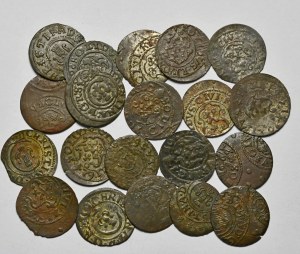 A set of 20 pieces of the shillings of Christina and Charles Gustavus