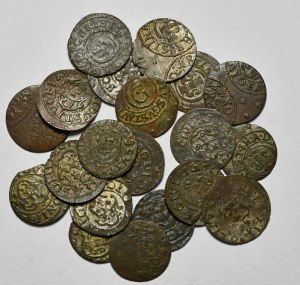A set of 20 pieces of the shillings of Christina and Charles Gustavus