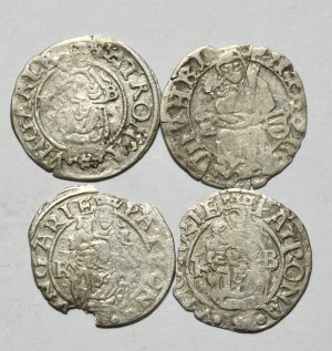 Set of 4 Hungarian denarii of the 15th and 16th centuries.