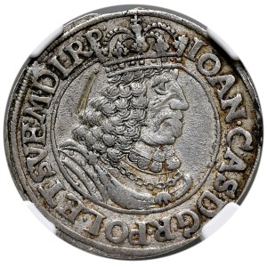 Jan II Kazimierz, ort 1662, Toruń, data przebita z rocznika 1661.