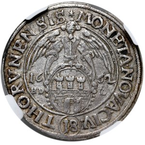 Jan II Kazimierz, ort 1662, Toruń, data przebita z rocznika 1661.