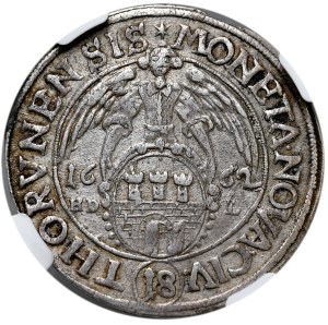 John II Casimir, ort 1662, Torun, date punched from vintage 1661.