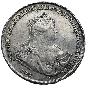 Rosja, Anna, rubel 1740, Petersburg