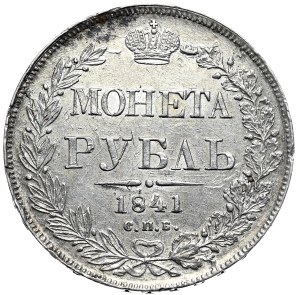 Russia, Nicholas I, ruble 1841 СПБ НГ, St. Petersburg
