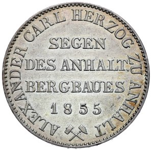 Germany, Anhalt, 1855 thaler, mining