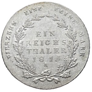 Niemcy, Prusy, talar 1815 A, Berlin, rzadszy i droższy rocznik