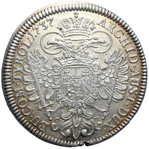 Austria, Charles VI, 1737 thaler, Hall