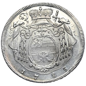 Austria, Salzburg, Hieronim von Colloredo, Talar 1785, Data przebita z innego rocznika