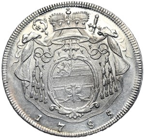 Austria, Salzburg, Jerome von Colloredo, Thaler 1785, Date punched from another vintage