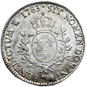 Francja, Ludwik XVI, Ecu 1783, Pau