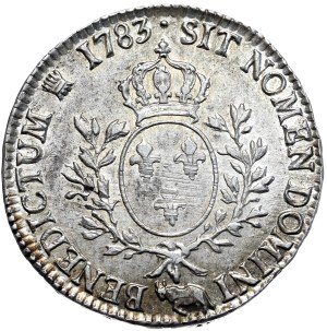 France, Louis XVI, Ecu 1783, Pau