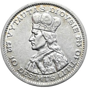 Lithuania, 10 Litas 1936, Prince Vytautas