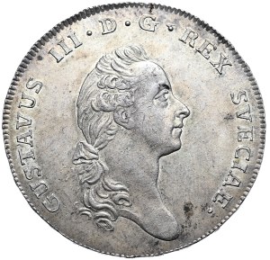 Sweden, Gustav III, thaler (riksdaler) 1776, Stockholm