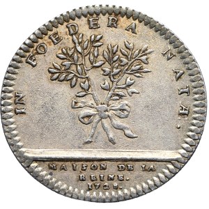 Polska, Francja, Maria Leszczyńska, żeton 1728