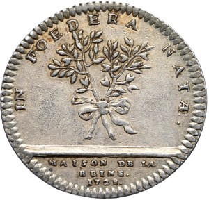Poland, France, Maria Leszczynska, token 1728