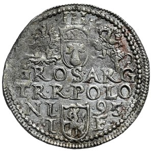 Zygmunt III Waza, trojak 1595, Olkusz, D G R - POLON