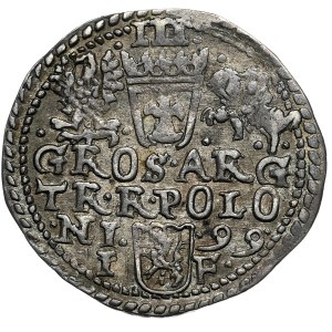 Zygmunt III Waza, trojak 1599, Olkusz
