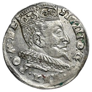 Zygmunt III Waza, trojak 1594, Wilno, kropki