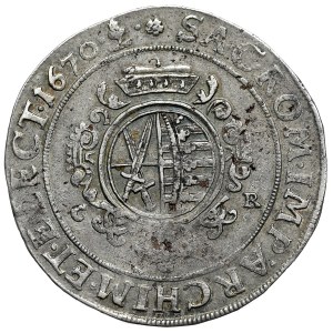 Germany, Saxony, Johann Georg II, thaler 1670, Dresden