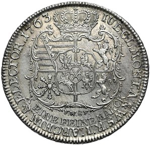 Frederick Krystian, Saxon-Polish thaler, 1763 FWoF, Dresden
