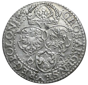 Sigismund III Vasa, sixpence 1596, Malbork, SEv