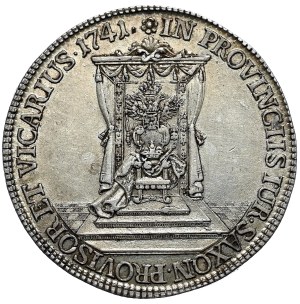 August III, curate's half-talar 1741, Dresden