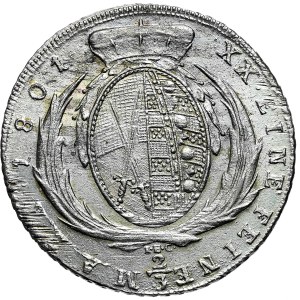 Saxony, Frederick August III, 2/3 thaler 1801 IEC, Dresden