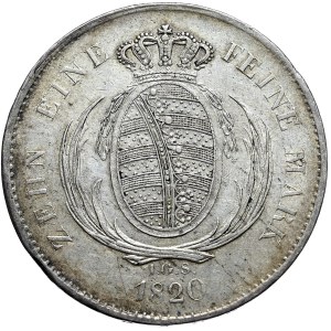 Niemcy, Saksonia, Fryderyk August III, talar 1820 IGS, Drezno