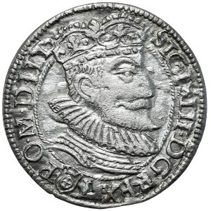 Zygmunt III Waza, Grosz 1593, Olkusz - rzadki i piękny