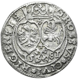 Stefan Batory, Grosz 1581, Ryga - tarcze