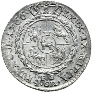 Stanisław August Poniatowski, złotówka 1766 FS, Warszawa