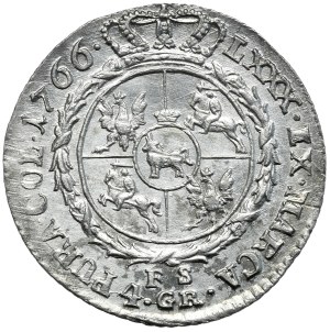 Stanislaw August Poniatowski, gold 1766 FS, Warsaw