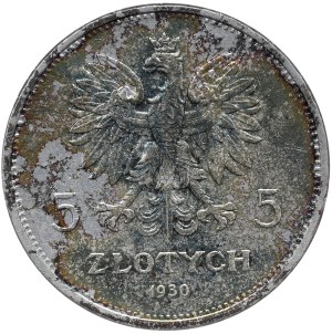 II Rzeczpospolita, 5 zloty 1930 Banner, Warsaw