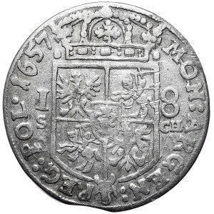Jan II Kazimierz, Ort 1657, Kraków, MON ARGEN REG POL. Rzadki