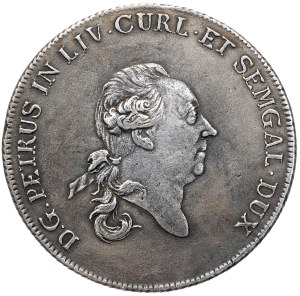Courland, Peter Biron, Thaler 1780, Mitava
